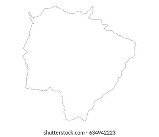 Map of Mato Grosso do Sul