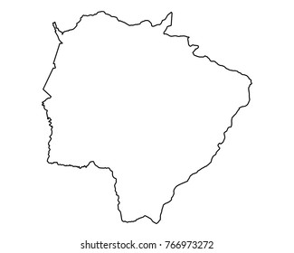 Map of Mato Grosso do Sul