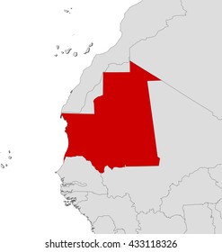 Map - Mauritania