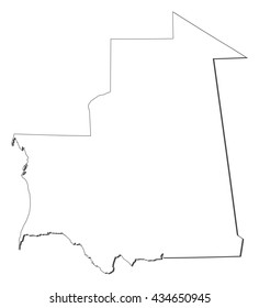 Map - Mauritania