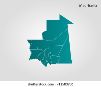 Map of Mauritania