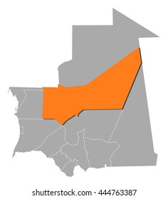 Map - Mauritania, Adrar