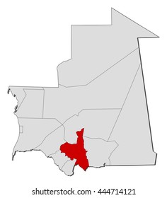 Map - Mauritania, Assaba
