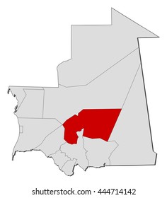 Map - Mauritania, Tagant
