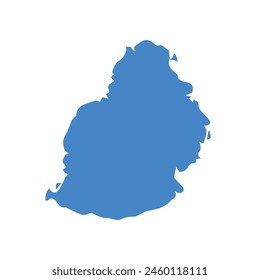 map of Mauritius icon. Illustration vector graphic of map of Mauritius.
