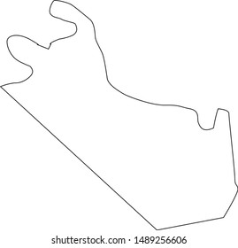 Map of Meade County in the state of Kentucky