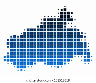Map of Mecklenburg-Vorpommern