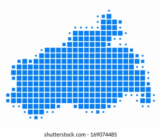 Map of Mecklenburg-Vorpommern