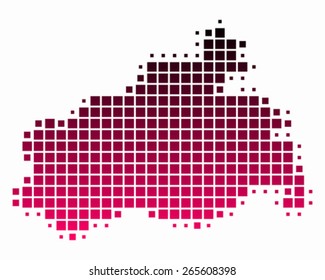 Map of Mecklenburg-Vorpommern