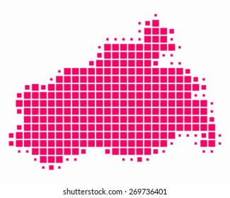 Map of Mecklenburg-Vorpommern