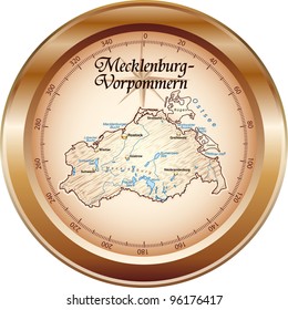 Map of Mecklenburg-Vorpommern