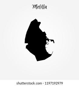 Map of Melilla