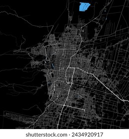 Mapa de Mendoza, Departamento Capital Mendoza Provincia, Argentina