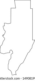 map of menominee County in state of Michigan