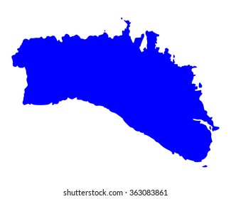 Map of Menorca