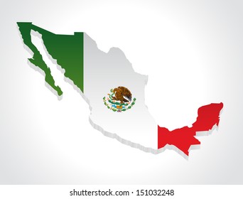 Map Of Mexico In 3d