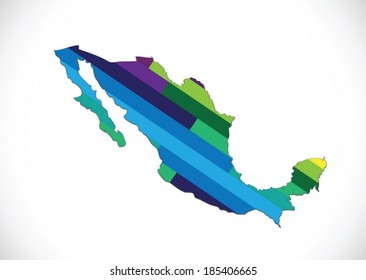 map of Mexico Decorative idea design 