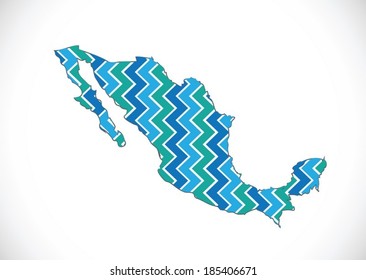 map of Mexico Decorative idea design 
