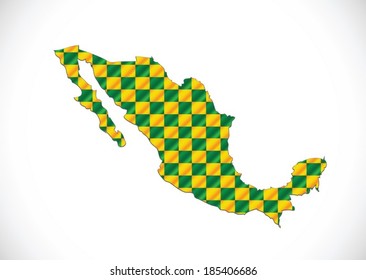 map of Mexico Decorative idea design 