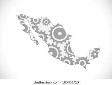 map of Mexico Decorative idea design 
