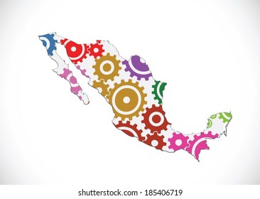 map of Mexico Decorative idea design 