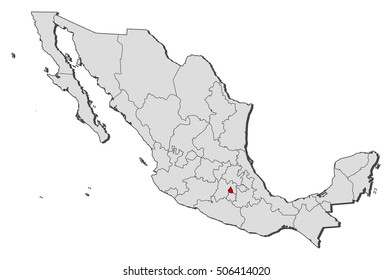 Map - Mexico, Federal District