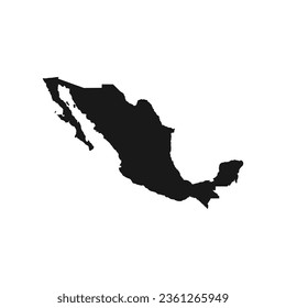 mapa de diseño de ilustraciones vectoriales de ícono méxico