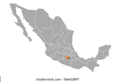 Map - Mexico, Morelos