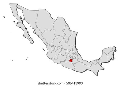 Map Mexico Morelos Stock Vector (Royalty Free) 506413993 | Shutterstock