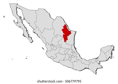 283 Nuevo Leon Map Images, Stock Photos & Vectors 