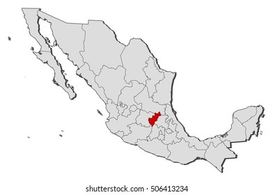 Map - Mexico, Queretaro