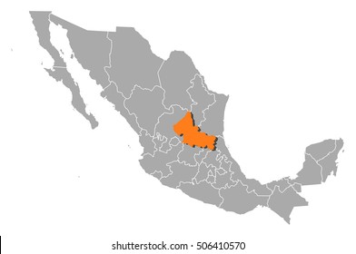 Map - Mexico, San Luis Potosi