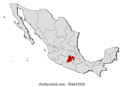 Map - Mexico, State of Mexico