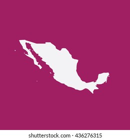 Map of Mexico Vector Illustration