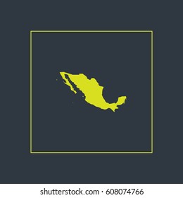 Map of Mexico Vector Illustration


