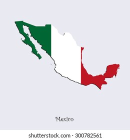 Map of Mexico  for your design, concept Illustration.