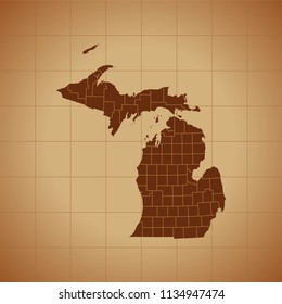 map of Michigan