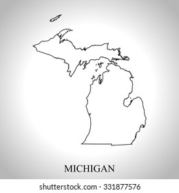 map of Michigan