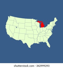 map of Michigan