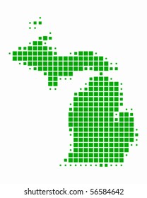 Map of Michigan