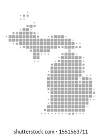 Map of Michigan as vector illustration