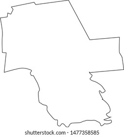 Map of Middlesex County in the state of Connecticut