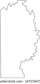 map of Miller in state of Arkansas