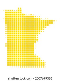 Map of Minnesota on white