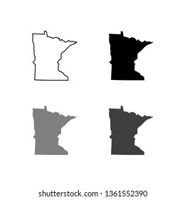 Minnesota Outline Images, Stock Photos & Vectors | Shutterstock