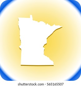 map of Minnesota. vector illustration