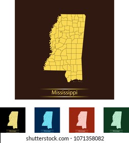 map of Mississippi