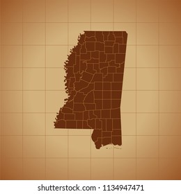 map of Mississippi