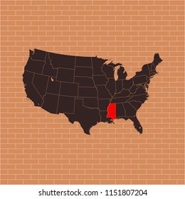 map of Mississippi