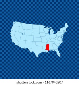 map of Mississippi